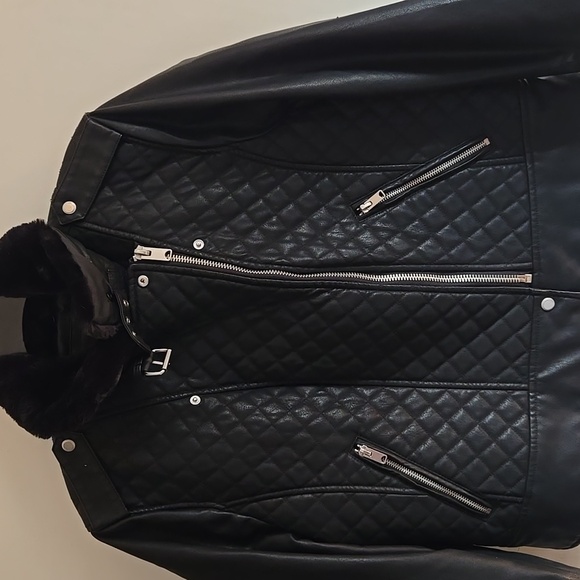 Marc New York zip faux leather jacket - Picture 6 of 9